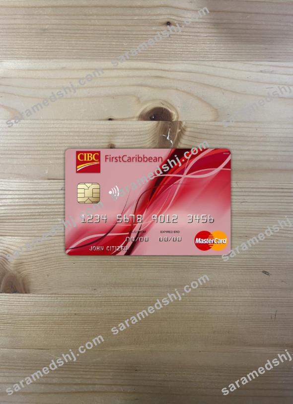 Bahamas FirstCaribbean International bank mastercard photolook front